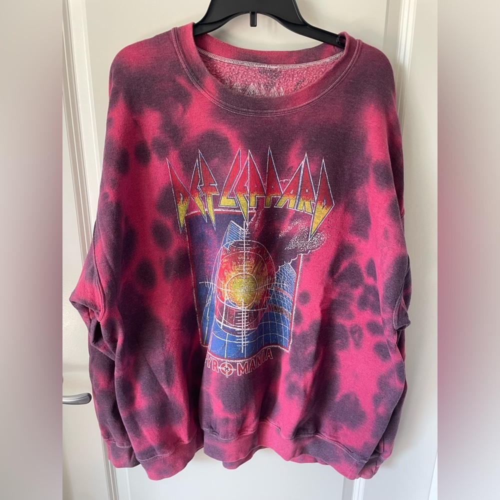 Def Leppard Pyromania Tie-Dye Sweatshirt